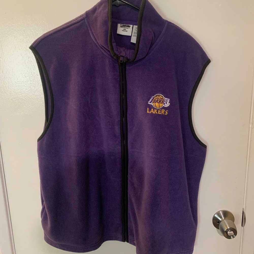 Vintage Lakers Zip Up Vest